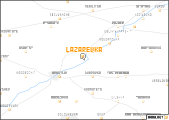 map of Lazarevka