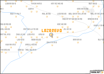 map of Lazarevo