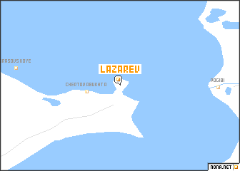 map of Lazarev