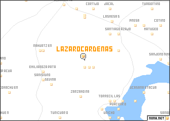 map of Lázaro Cárdenas