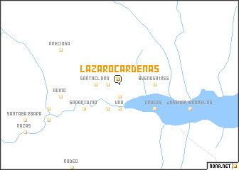 map of Lázaro Cardenas