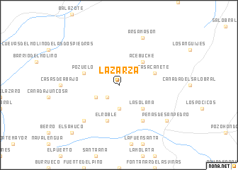 map of La Zarza