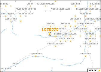 map of La Zarza