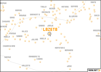 map of Lazeta