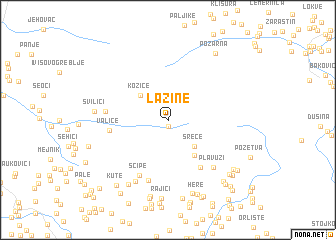 map of Lazine