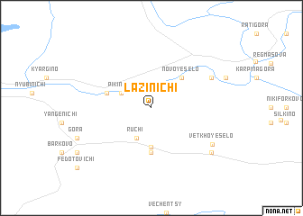 map of Lazinichi