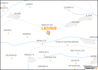 map of Lazinka