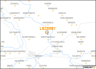 map of Lazonby