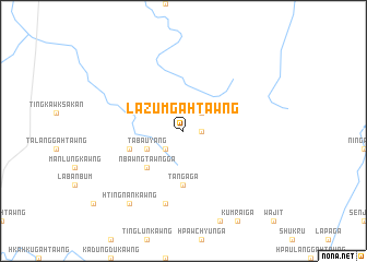 map of Lazum Gahtawng