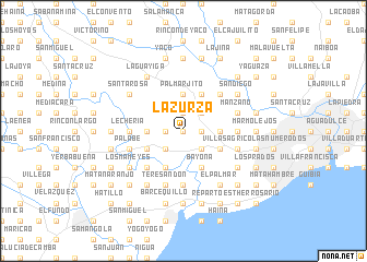 map of La Zurza