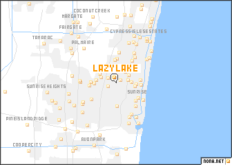 map of Lazy Lake