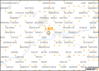 map of Lbín