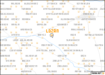 map of Ldzań