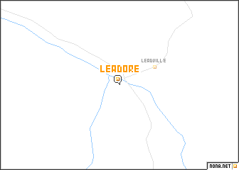 map of Leadore
