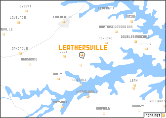 map of Leathersville