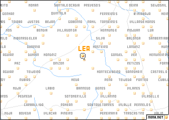map of Lea