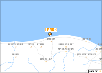 map of Lebak