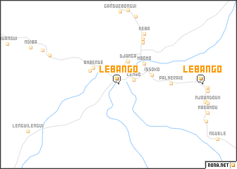 map of Lebango