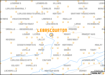 map of Le Bas Courton