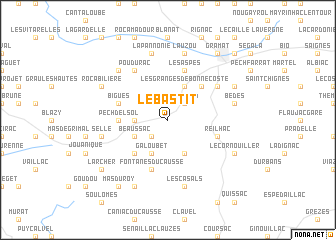 map of Le Bastit