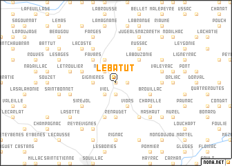 map of Le Batut