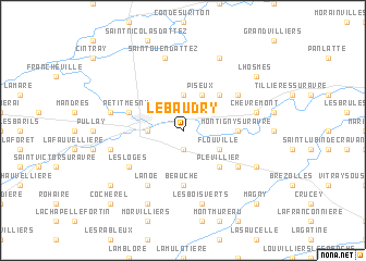 map of Le Baudry