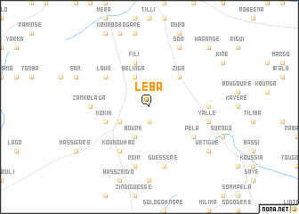 map of Léba