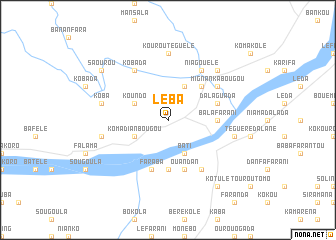 map of Léba