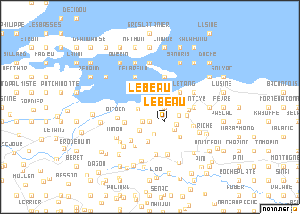 map of Le Beau