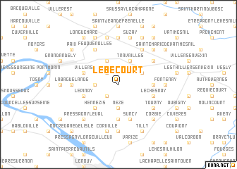 map of Lébécourt