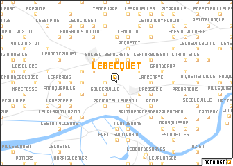 map of Le Becquet