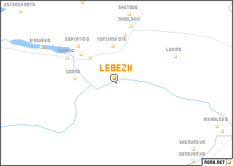 map of Lebezh\