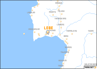 map of Lebe