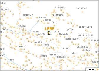 map of Lebe