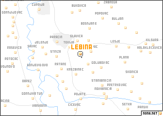 map of Lebina