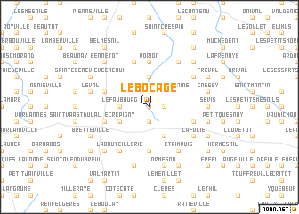 map of Le Bocage