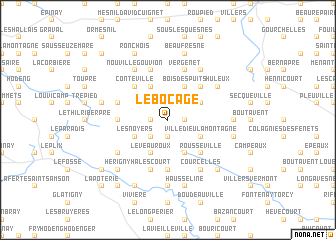 map of Le Bocage