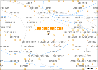 map of Le Bois de Roche