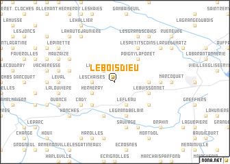 map of Le Bois Dieu
