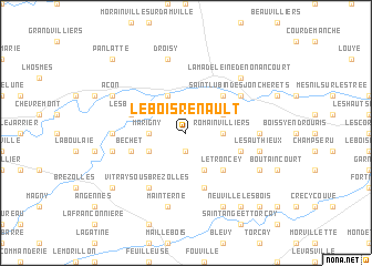 map of Le Bois Renault