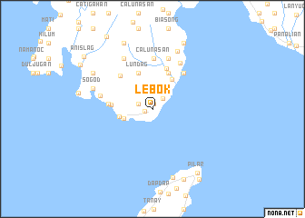 map of Lebok