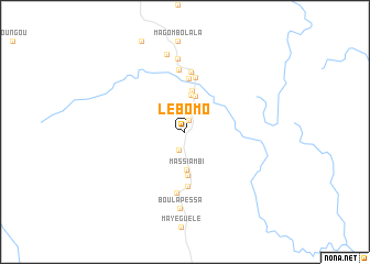 map of Lébomo