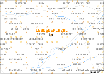 map of Le Bos de Plazac