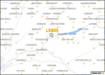 map of Le Bos