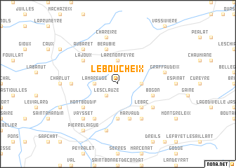 map of Le Boucheix