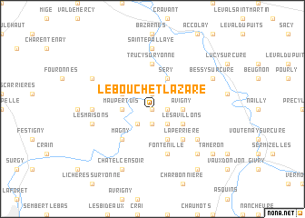 map of Le Bouchet-Lazare