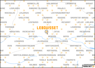 map of Le Bouisset