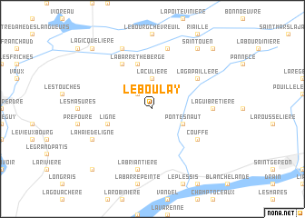 map of Le Boulay