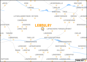 map of Le Boulay