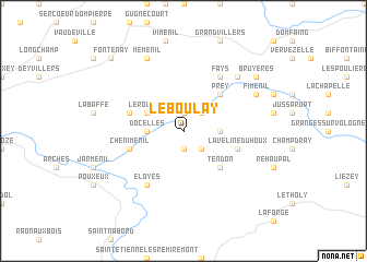 map of Le Boulay